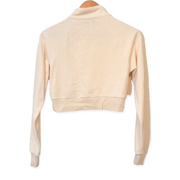 3 FOR $50! 🎁 TRUE RELIGION Velour Crop Sweatsuit Joggers in Pearl Sz. S - Picture 9 of 12